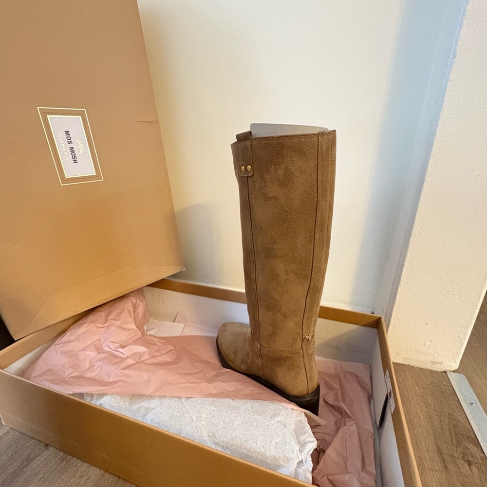 Tan Knee-High Boots Mos Mosh New in Box